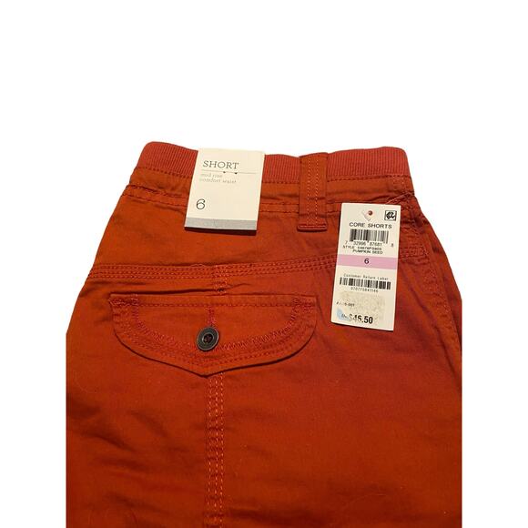 NWT STYLE & CO SHORT MIDRISE SIZE 6 IN BRICK ORANGE TONE - Picture 6 of 6